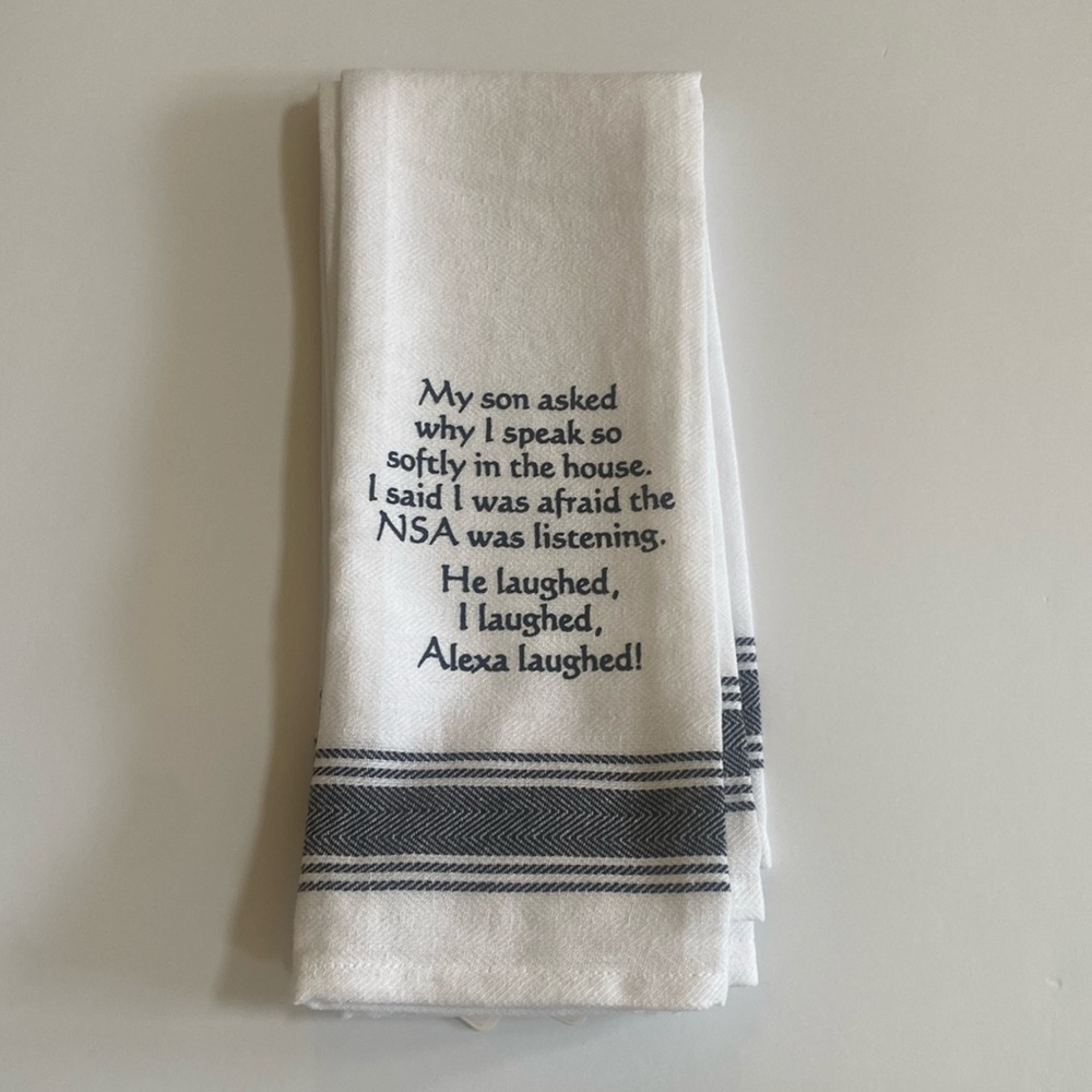 All occasion funny kitchen towel 24x16 NEW with tags